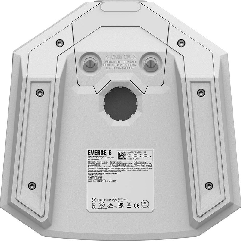 Everse 8 mobiele speaker op accu wit