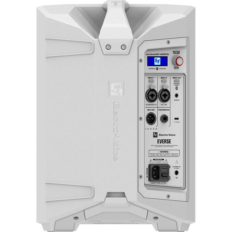 Everse 8 mobiele speaker op accu wit