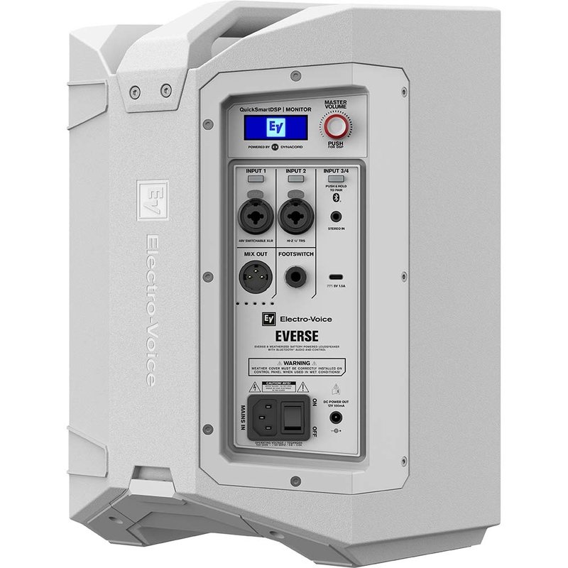 Everse 8 mobiele speaker op accu wit