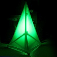 LSS12W speakerstatief hoes wit 120cm