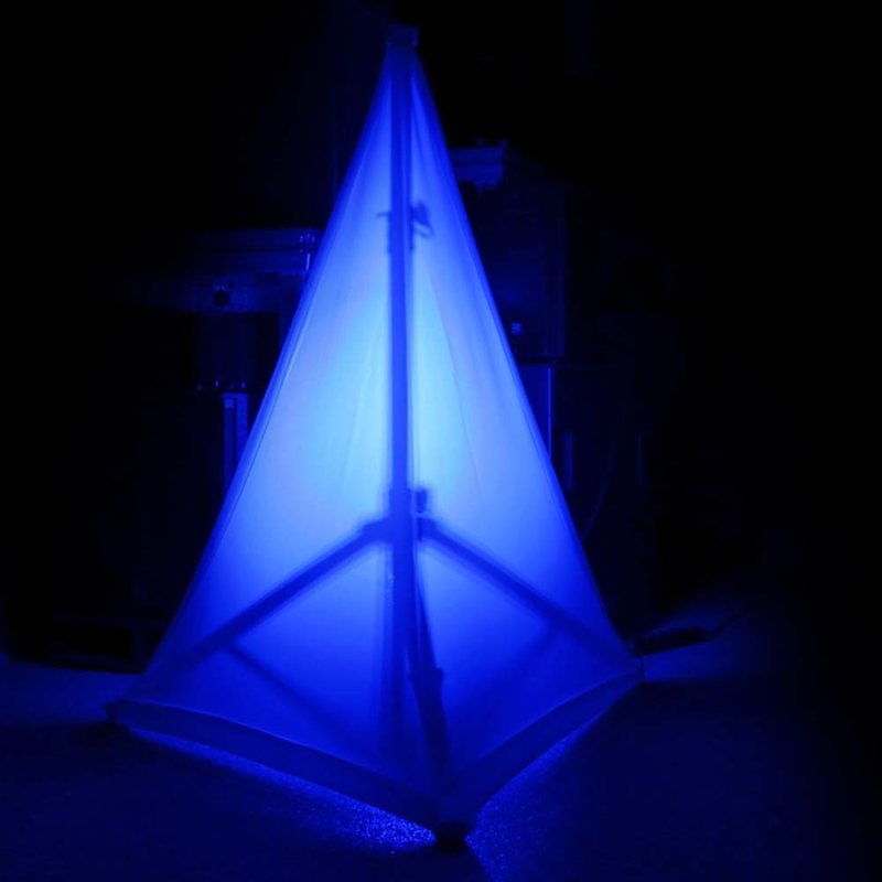 LSS12W speakerstatief hoes wit 120cm