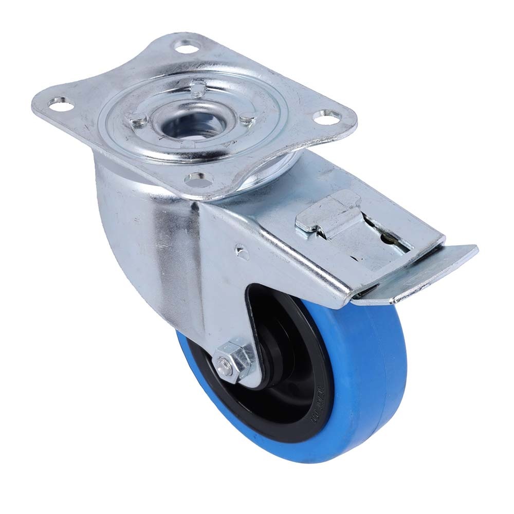 Tente Zwenkwiel 100mm geremd afbeelding