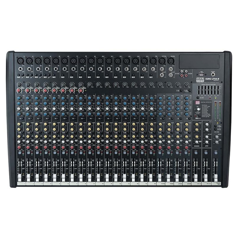 DAP GIG-244CFX 24-kanaals PA-mixer met effecten GIG-244CFX 24-kanaals PA-mixer met effecten