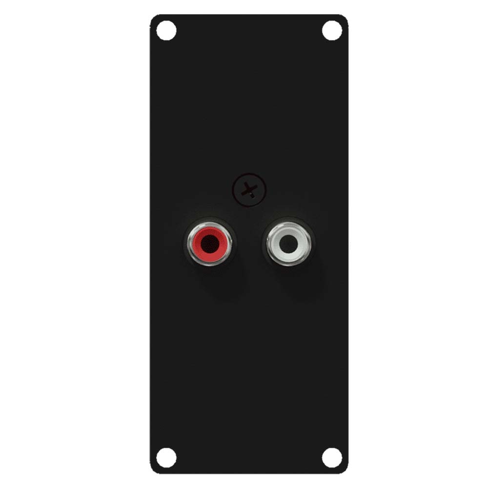 Caymon CASY132/B 2x RCA naar terminal plaatje 1 space afbeelding