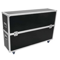 Flightcase 2x LCD ZL60 voor 2 LCD schermen tot 60"