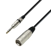 Adam Hall 3 Star BMV 0300 verloopkabel 1x XLR male naar 1x stereo jack 3m 3 Star BMV 0300 verloopkabel 1x XLR male naar 1x stereo jack 3m