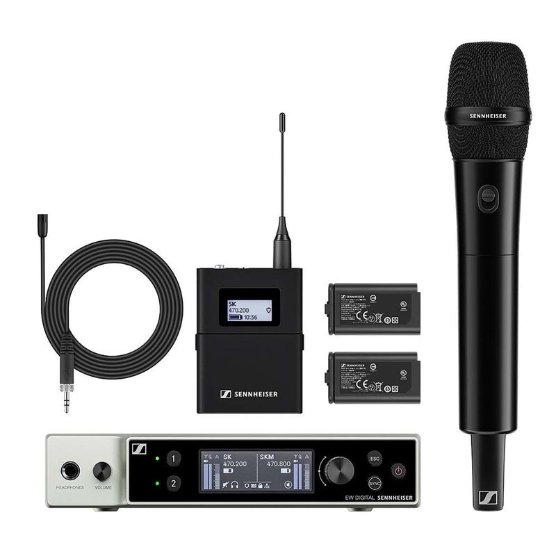 Sennheiser EW-DX MKE 2 / 835-S SET S1-10 dubbele draadloze microfoonset EW-DX MKE 2 / 835-S SET S1-10 dubbele draadloze microfoonset