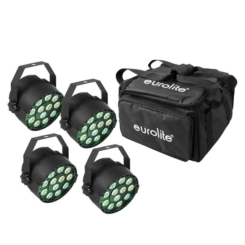Set 4x LED PARty TCL Spot + Soft Bag