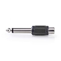 Mono RCA female naar 6,3mm male jack verloopadapter