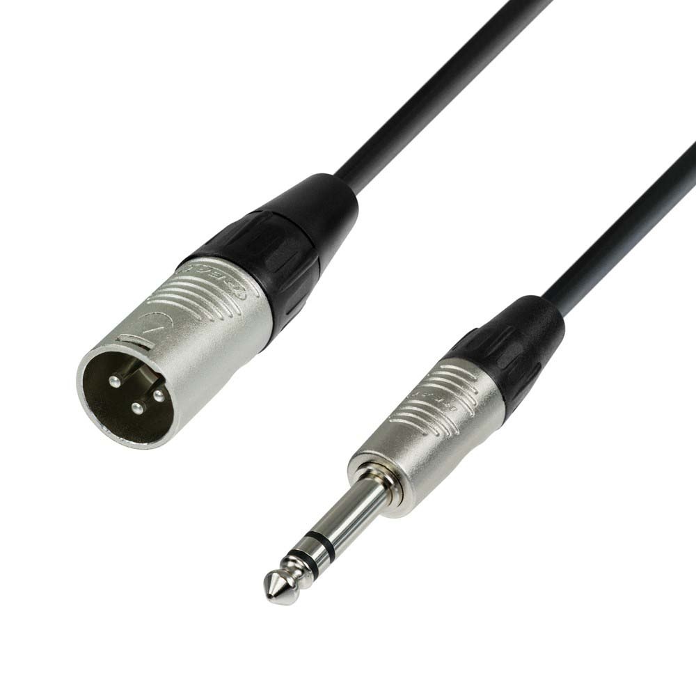 Adam Hall 4 Star BMV 0300 Rean verloopkabel XLR male naar jack stereo 3m afbeelding