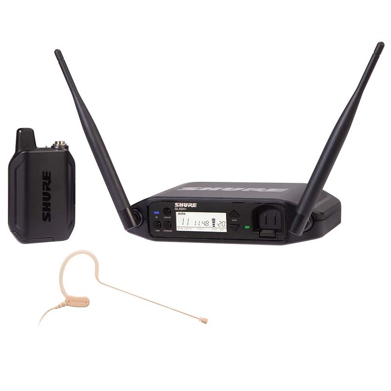 Shure GLXD14+/MX53 draadloze MX153 headsetmicrofoonset GLXD14+/MX53 draadloze MX153 headsetmicrofoonset