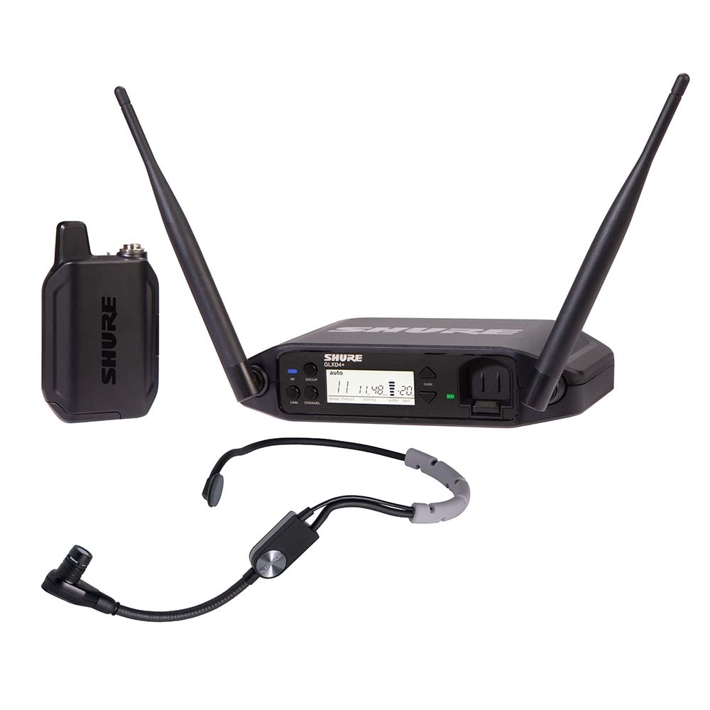 Shure GLXD14+/SM35 draadloze SM35 headsetmicrofoonset afbeelding