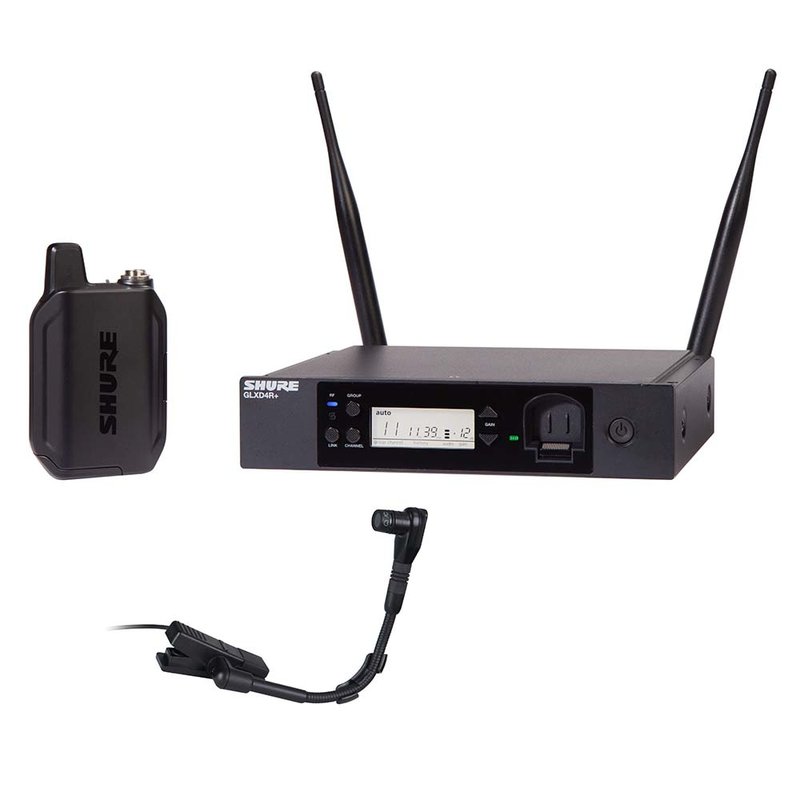 GLXD14R+/B98 draadloze Beta98H/C instrumentmicrofoonset rackmount