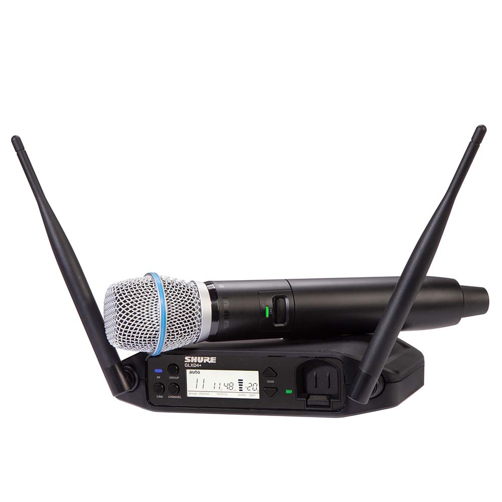 Shure GLXD24+/B87A draadloze Beta 87A microfoonset afbeelding