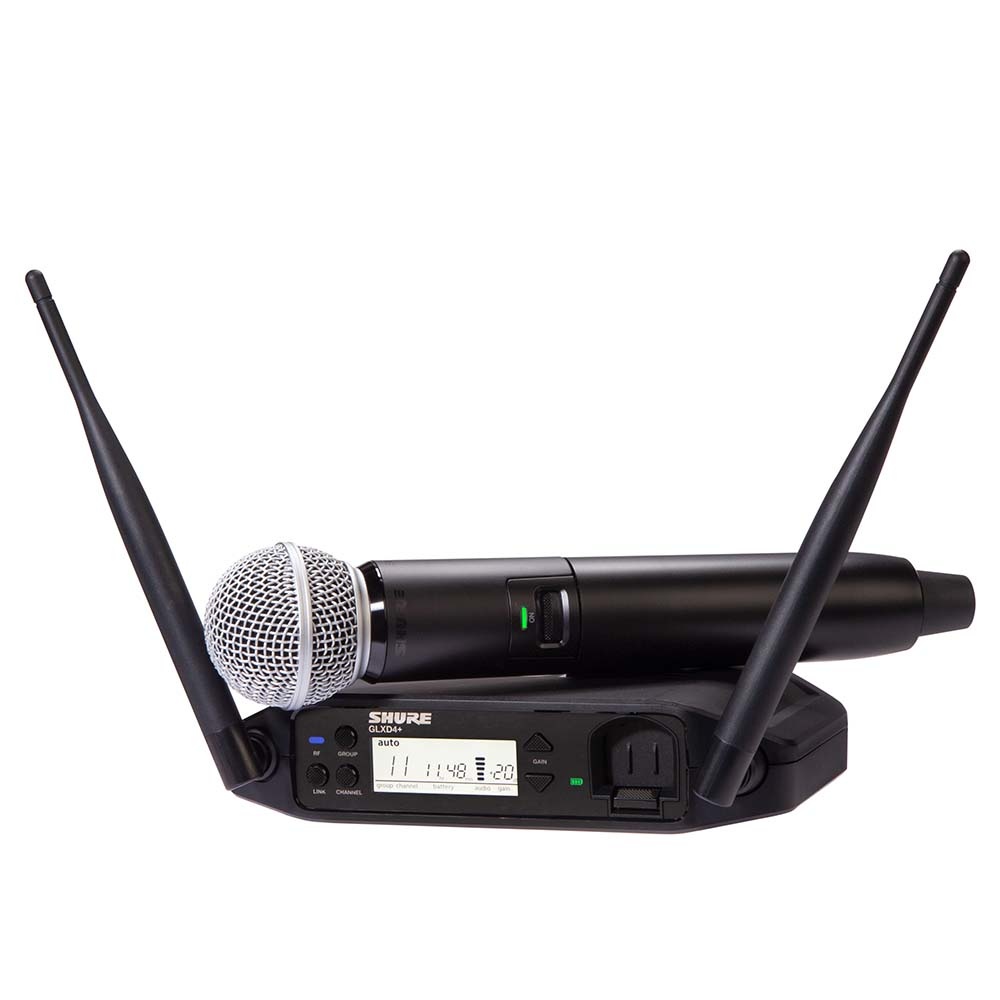 Shure GLXD24+/SM58 draadloze SM58 microfoonset afbeelding