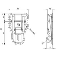 16021 Groot opbouw slot