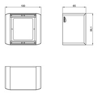 CASY032/B wandchassis 2 modules