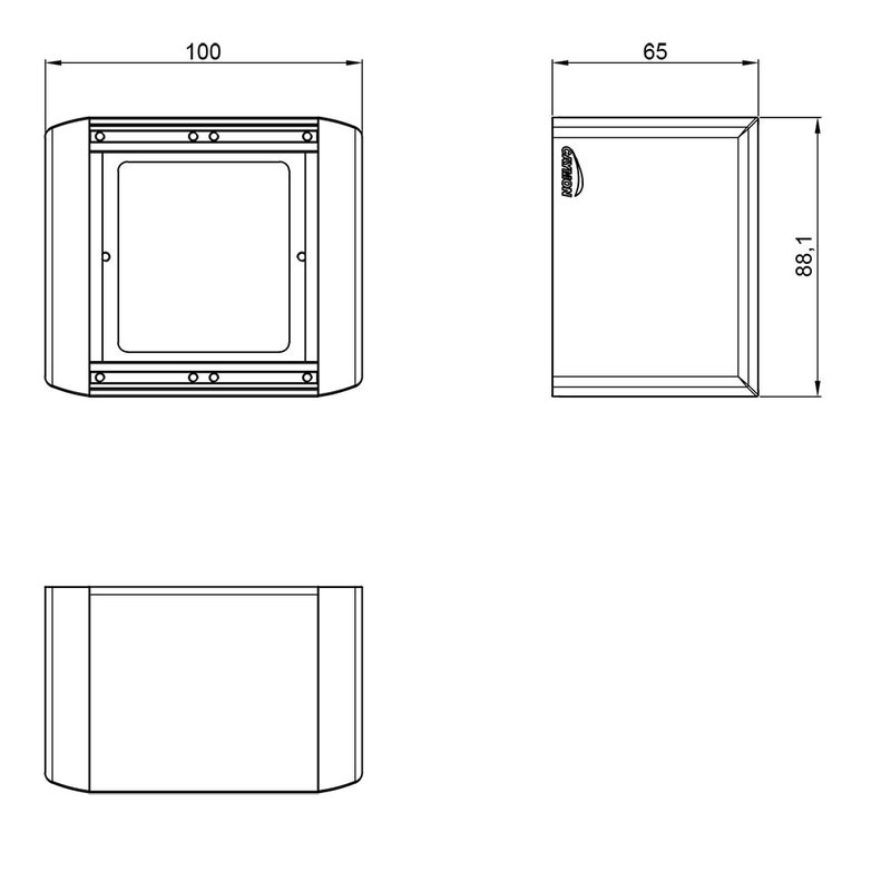 CASY032/B wandchassis 2 modules