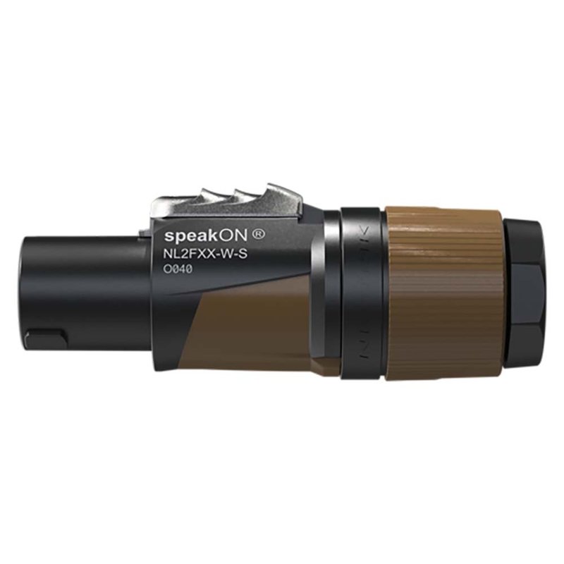 NL2FXX-W-S 2-polige speakON plug
