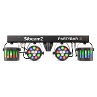 PartyBar2 met 2 RGBW LED-parren & 2 derby's op statief