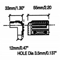 C1537 stapelbare hoek 55x33mm