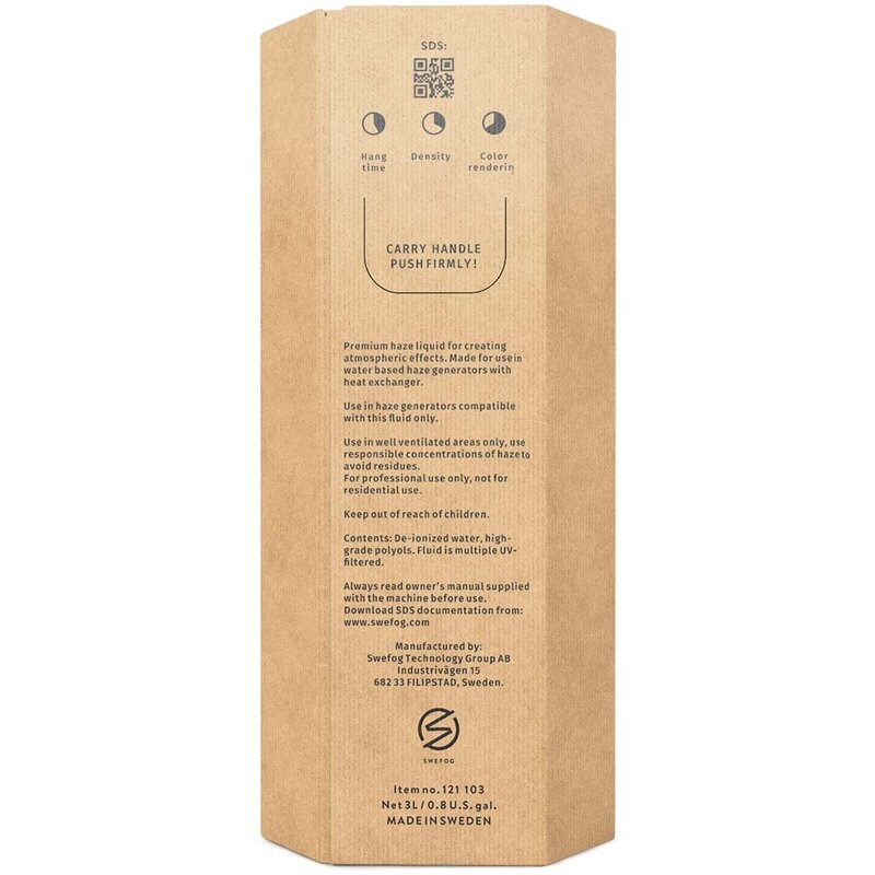 Swefog K1 molecular hazervloeistof 3L K1 molecular hazervloeistof 3L
