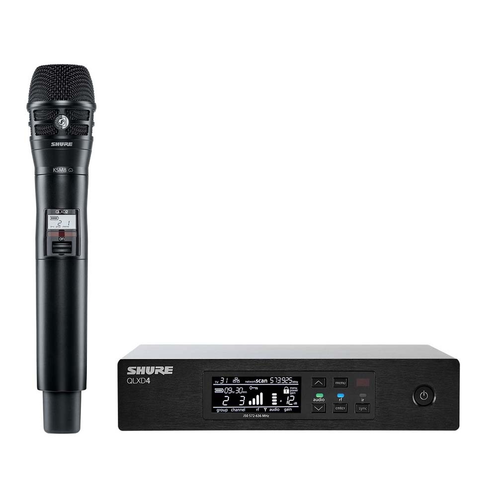 Shure QLXD24E-KSM8 draadloze microfoonset afbeelding