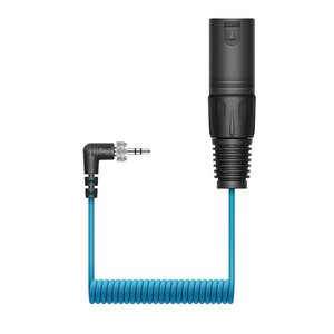 Sennheiser CL35-XLR gekrulde verloopkabel XLR male naar 3,5 mm TRS mini-jack haaks