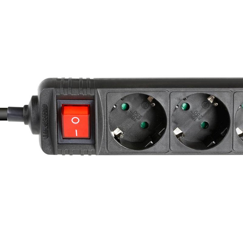 3-weg stroomverdeeldoos met schakelaar