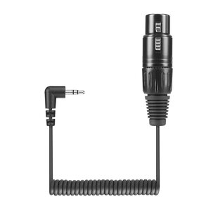 Sennheiser KA 600 gekrulde verloopkabel XLR female naar 3,5 mm mini-jack haaks Sennheiser KA 600 gekrulde verloopkabel XLR female naar 3,5 mm mini-jack haaks