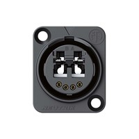 NO2-4FDW-A opticalCON LC-Duplex doorvoer chassisdeel