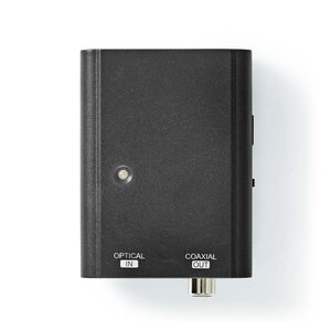 Digitale audioconverter 1-weg TosLink/S/PDIF naar RCA