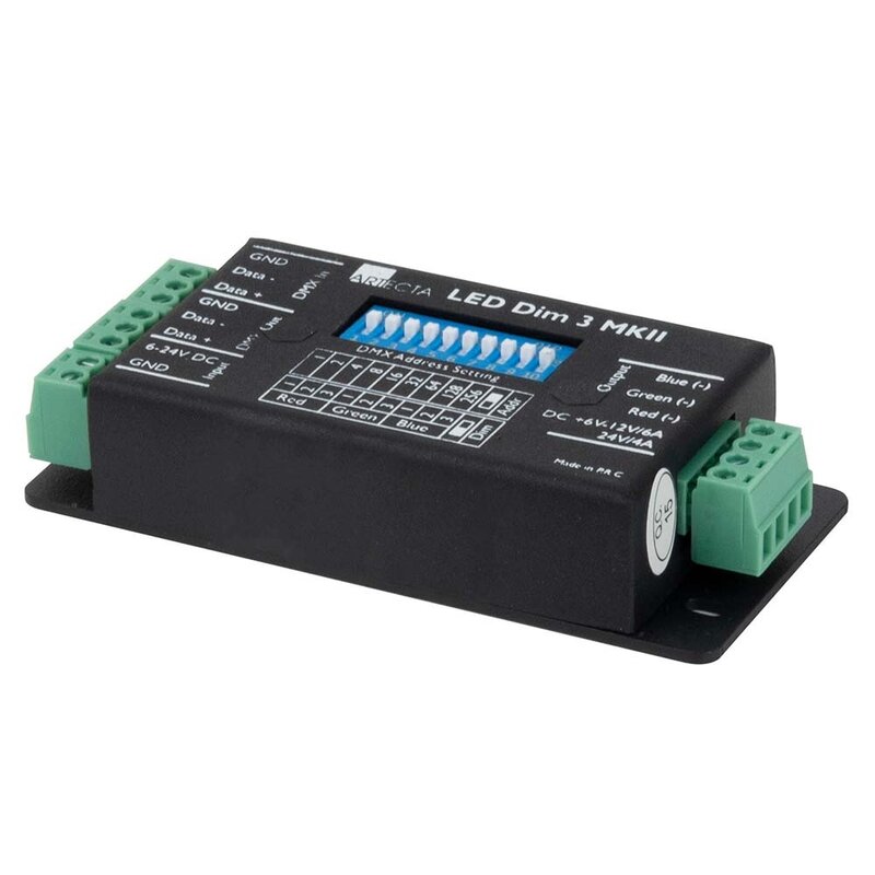 LED Dim-3 MK2 3-kanaals DMX LED dimmer