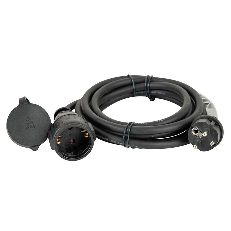 DAP Schuko stroom verlengkabel H07RN-F 3x1,5mm IP44 5m Schuko stroom verlengkabel H07RN-F 3x1,5mm IP44 5m