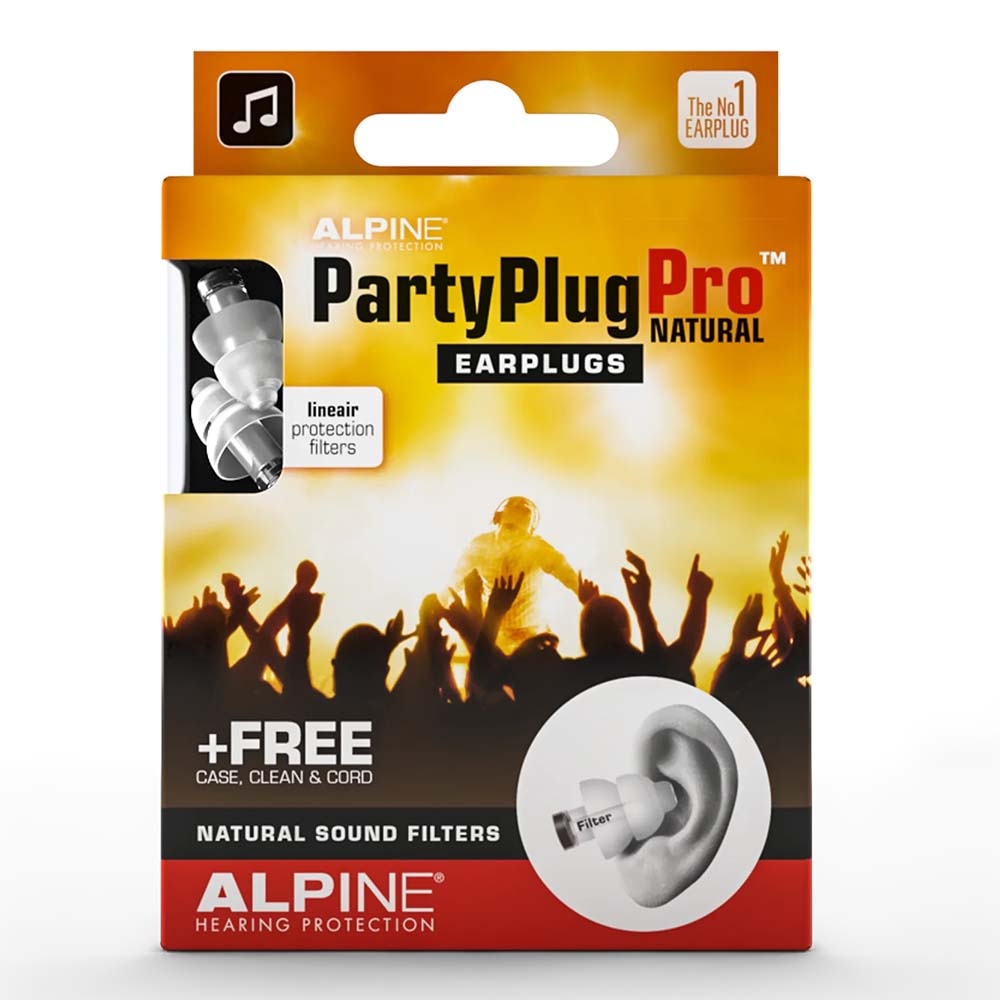 Alpine PartyPlug Pro Natural gehoorbescherming oordoppen afbeelding