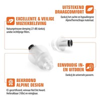 PartyPlug Pro Natural gehoorbescherming oordoppen