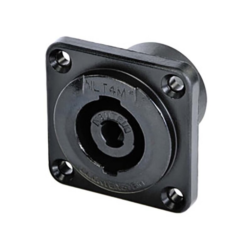 NLT4MPXX-BAG 4-polig speakON chassisdeel zwart