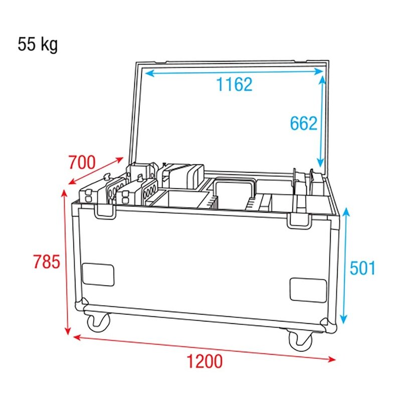 Premium Case voor 4x Helix S5000 + accessoires