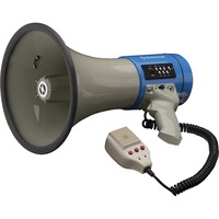 Monacor TM-17M Megafoon 25W met sirene en microfoon TM-17M Megafoon 25W met sirene en microfoon