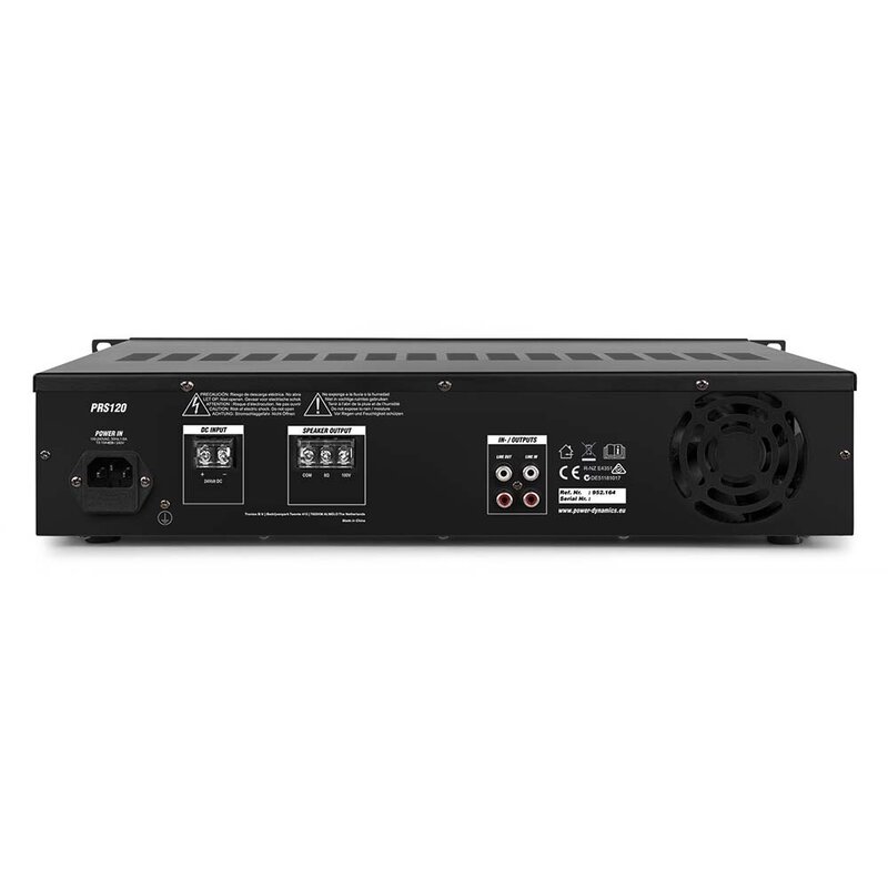 PRS120 100V/8Ω slaveversterker voor PRM-serie 120W