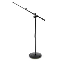 TMS 2222 laag Touring microfoonstatief met ronde voet & telescopische hengel