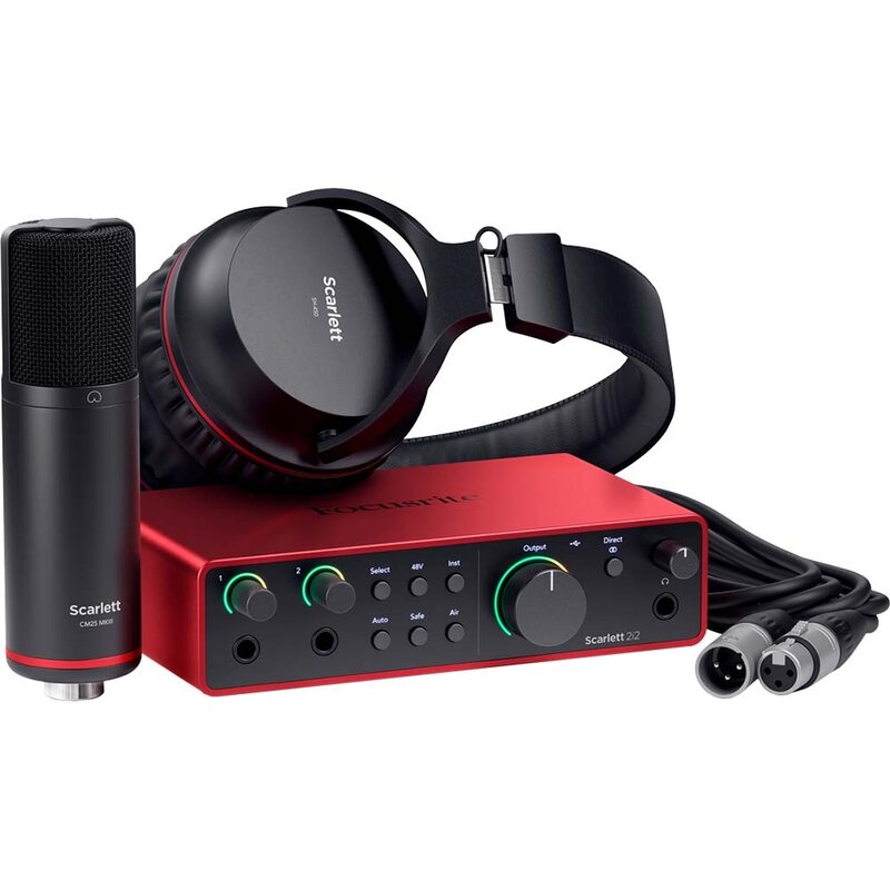 Focusrite Scarlett 2i2 Studio 4th Gen USB audio interfaceset Scarlett 2i2 Studio 4th Gen USB audio interfaceset