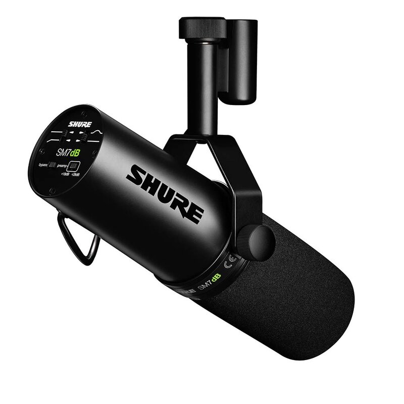 Shure SM7dB dynamische microfoon met voorversterker SM7dB dynamische microfoon met voorversterker