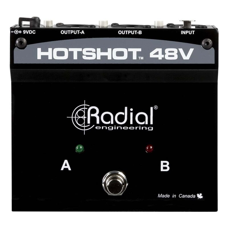 Hotshot 48V condensator microfoonschakelaar