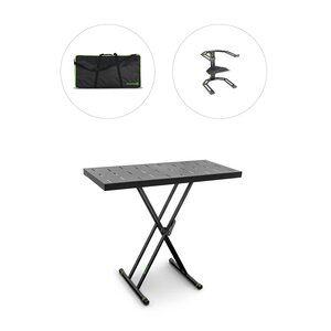 Gravity KSX2 RD SET2 Keyboard standaard met bureau, laptopstandaard & tas