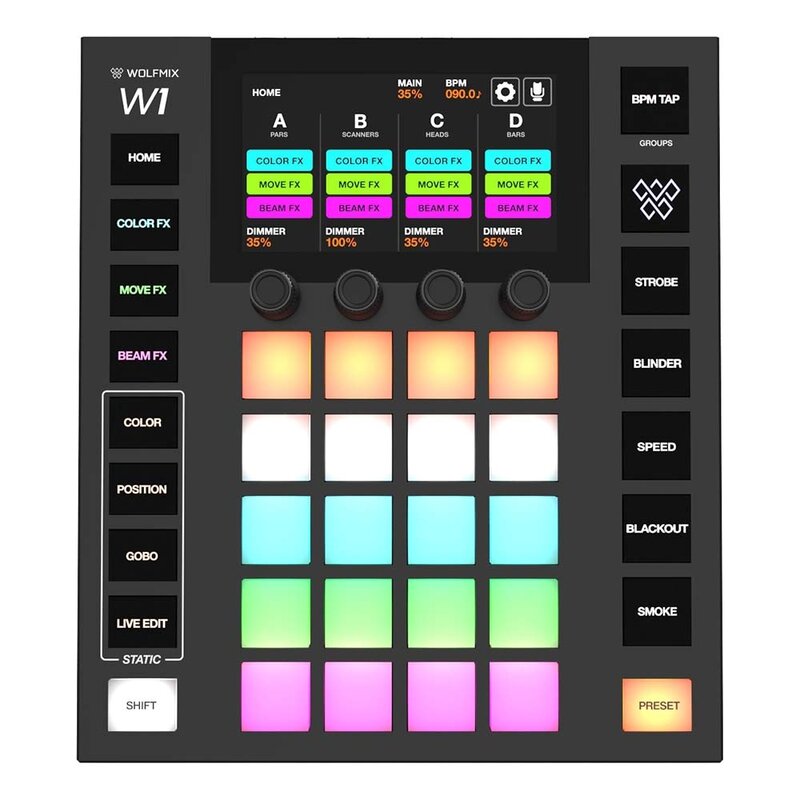 W1 MK2 Standalone DMX-lichtcontroller