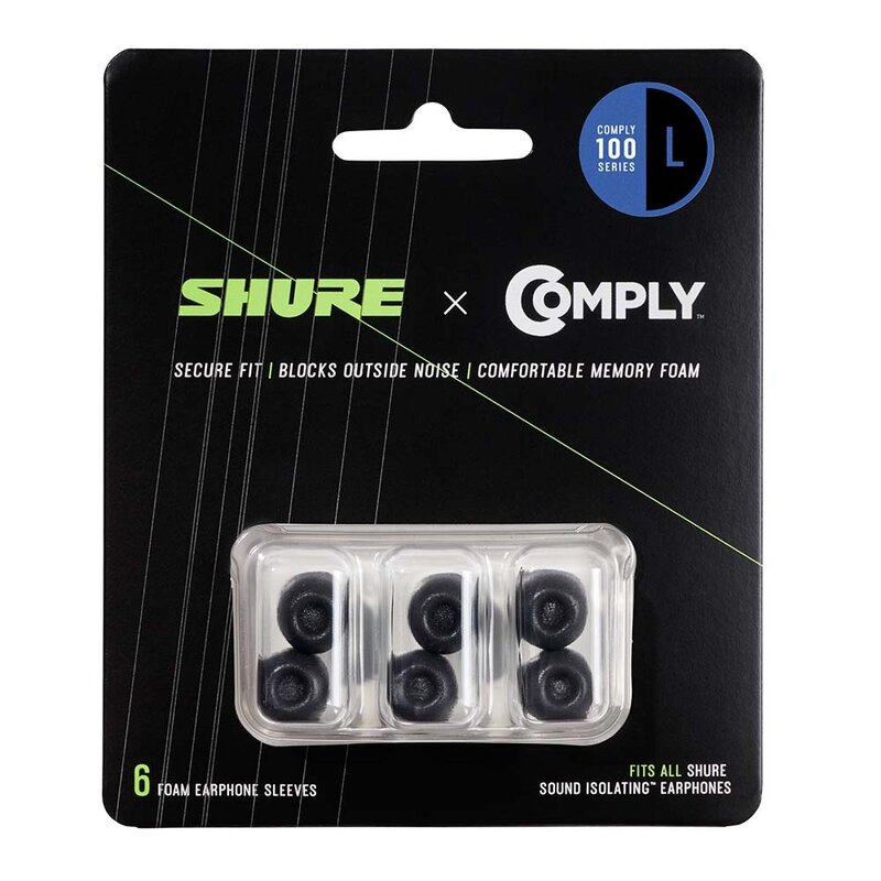 EACYF1-6L Comply foam sleeves voor in-ears L (3 paar)