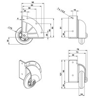 37500S Opbouw flightcase wiel