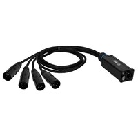 Adam Hall 4 Star Catbox XM5 audio & DMX adapter 4x 5p XLR male naar CAT6A 4 Star Catbox XM5 audio & DMX adapter 4x 5p XLR male naar CAT6A