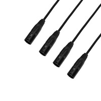 4 Star Catbox XM3 audio & DMX adapter 4x 3p XLR male naar CAT6A